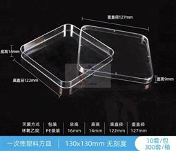 塑料方形培養(yǎng)皿 非獨立包裝 13×13cm